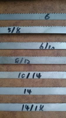 Μεταλλική λεπίδα πριονιστήριου 0,6 mm πάχος και 14/18 δόντια ανά ίντσα για διάφορες εφαρμογές